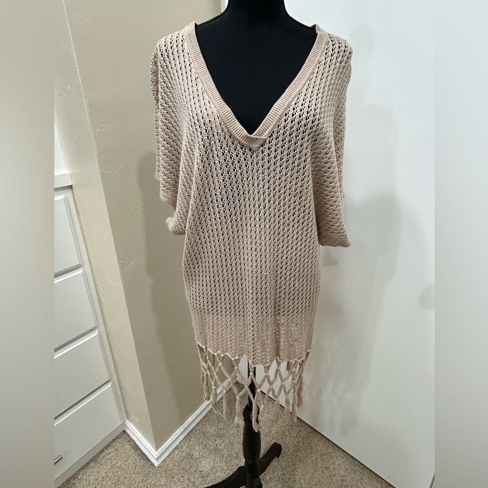 CAbi vintage crochet sweater- size Medium